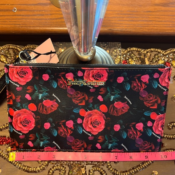 Juicy Couture Handbags - NWT Juicy Couture Floral Wristlet- Zipper and Strap